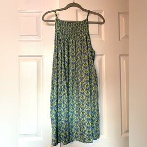 Women's Printed Honeycomb,  Summer Long Dress,
